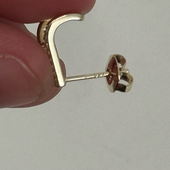 NWOT Gold plated over sterling silver earrings - Picture 3 of 3